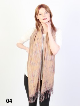 Paisley Print Pashmina W/ Tassels